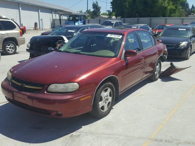 1G1NE52JX2M637640 - 2002 CHEVROLET MALIBU LS MAROON photo 2