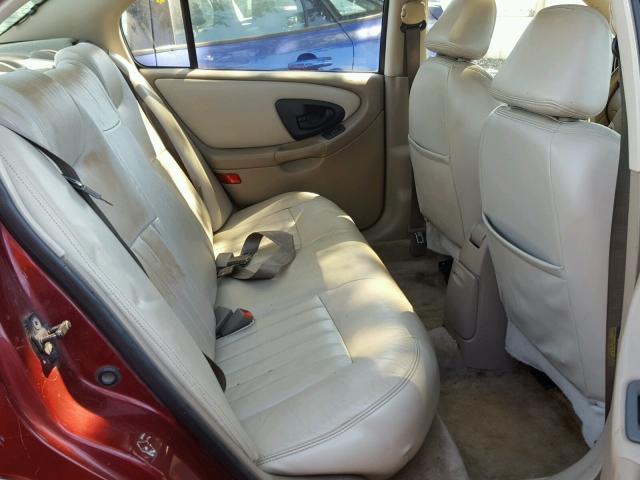 1G1NE52JX2M637640 - 2002 CHEVROLET MALIBU LS მუქწითელი ფოტო 6