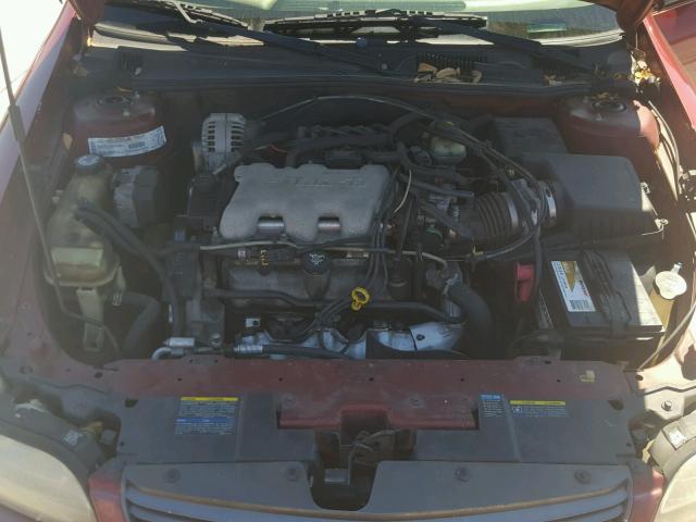 1G1NE52JX2M637640 - 2002 CHEVROLET MALIBU LS MAROON photo 7