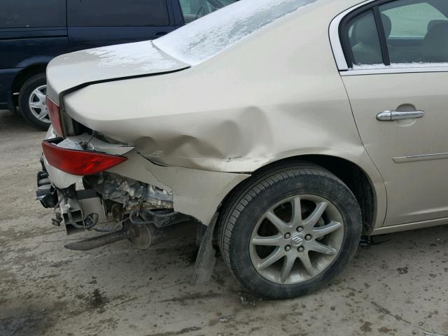 1G4HD57267U203775 - 2007 BUICK LUCERNE CX BEIGE photo 9