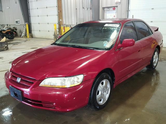 1HGCG16551A040122 - 2001 HONDA ACCORD EX RED photo 2