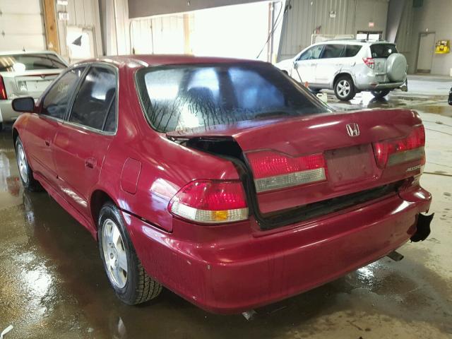 1HGCG16551A040122 - 2001 HONDA ACCORD EX RED photo 3