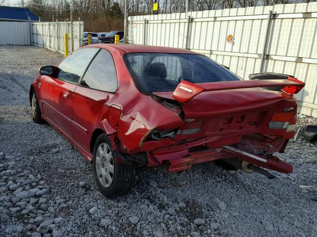 1HGEJ814XVL001568 - 1997 HONDA CIVIC EX RED photo 3