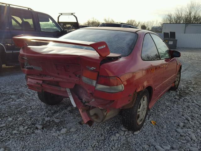 1HGEJ814XVL001568 - 1997 HONDA CIVIC EX RED photo 4