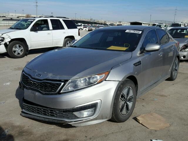 KNAGM4ADXB5007844 - 2011 KIA OPTIMA HYB SILVER photo 2