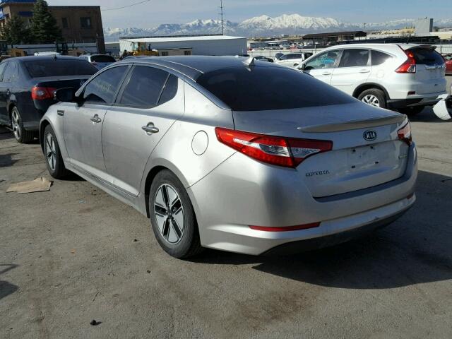 KNAGM4ADXB5007844 - 2011 KIA OPTIMA HYB SILVER photo 3