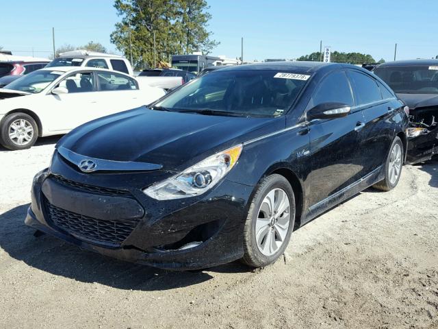 KMHEC4A40FA127190 - 2015 HYUNDAI SONATA HYB BLACK photo 2