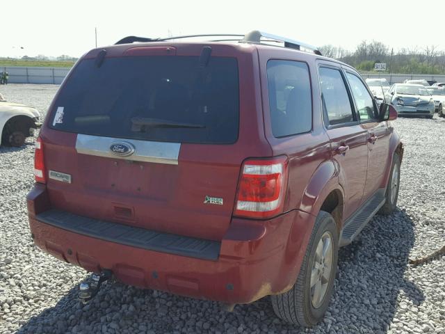 1FMCU0EG2AKC58481 - 2010 FORD ESCAPE LIM RED photo 4