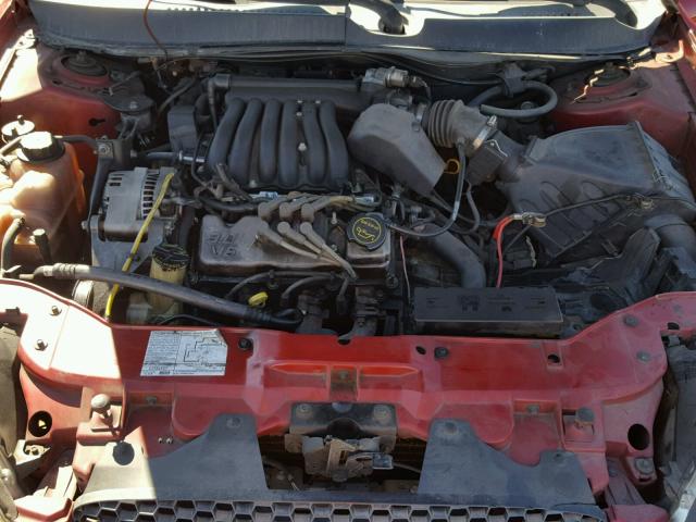 1FAHP55U93G201842 - 2003 FORD TAURUS SES RED photo 7