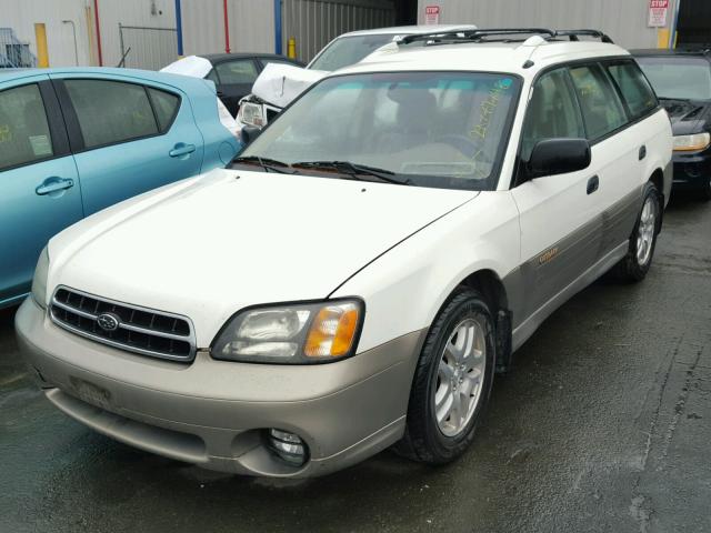 4S3BH675217628589 - 2001 SUBARU LEGACY OUT WHITE photo 2
