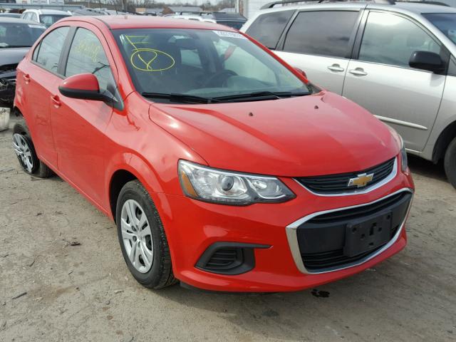 1G1JB5SHXH4177960 - 2017 CHEVROLET SONIC LS 红色 照片 1