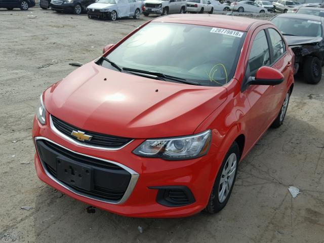 1G1JB5SHXH4177960 - 2017 CHEVROLET SONIC LS 红色 照片 2