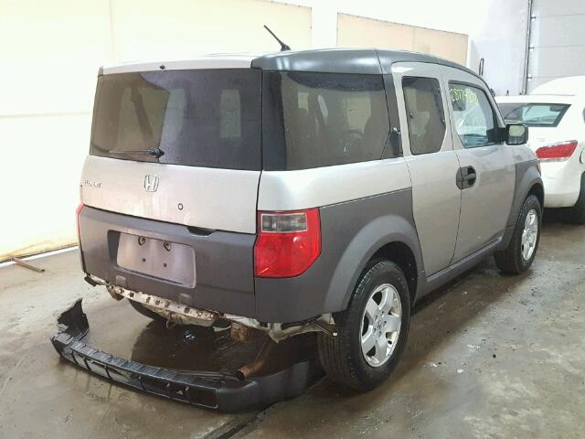 5J6YH28634L022024 - 2004 HONDA ELEMENT EX SILVER photo 4