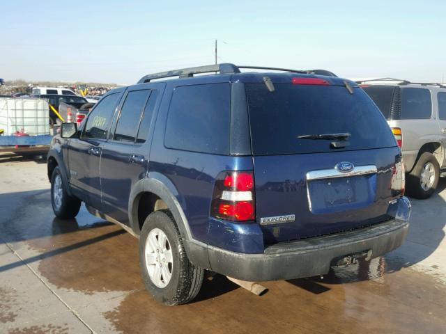 1FMEU73E97UB84640 - 2007 FORD EXPLORER X BLUE photo 3