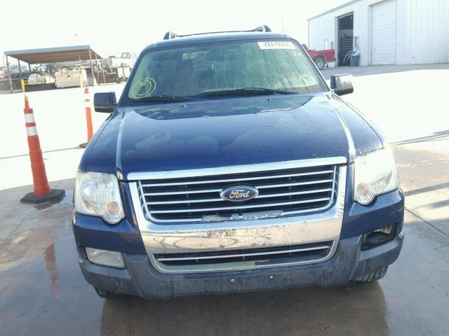 1FMEU73E97UB84640 - 2007 FORD EXPLORER X BLUE photo 9