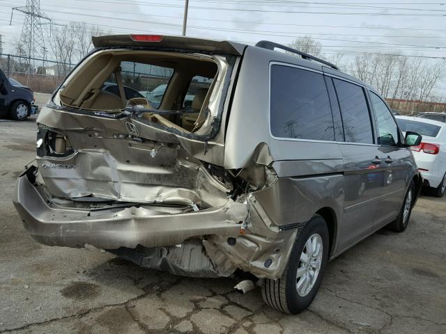 5FNRL386X8B401691 - 2008 HONDA ODYSSEY EX GOLD photo 4