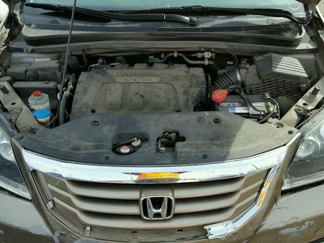 5FNRL386X8B401691 - 2008 HONDA ODYSSEY EX GOLD photo 7