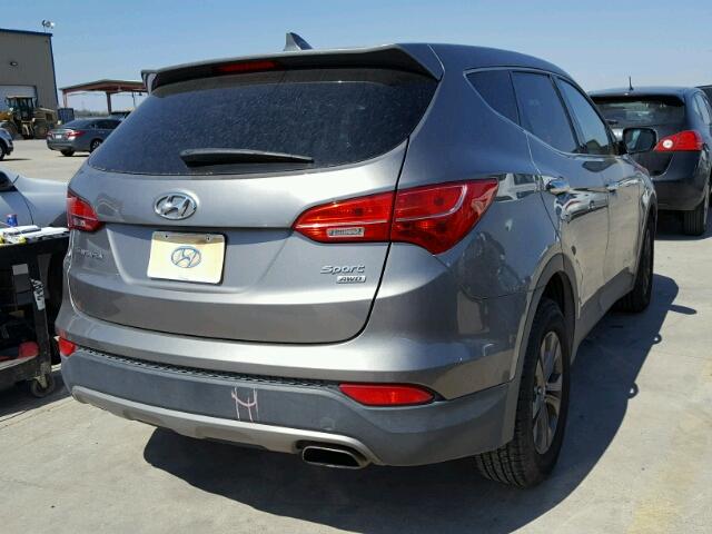 5XYZTDLB6DG024340 - 2013 HYUNDAI SANTA FE S GRAY photo 4