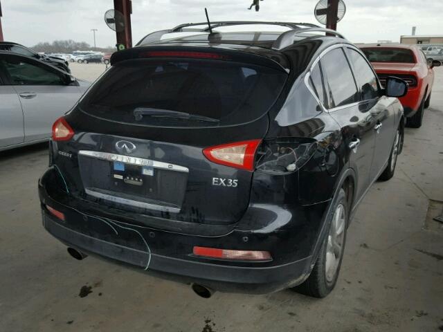 JNKAJ09E38M301106 - 2008 INFINITI EX35 BASE BLACK photo 4