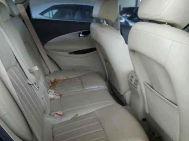 JNKAJ09E38M301106 - 2008 INFINITI EX35 BASE BLACK photo 6