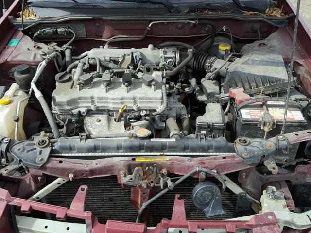 3N1CB51D94L465023 - 2004 NISSAN SENTRA 1.8 BURGUNDY photo 7