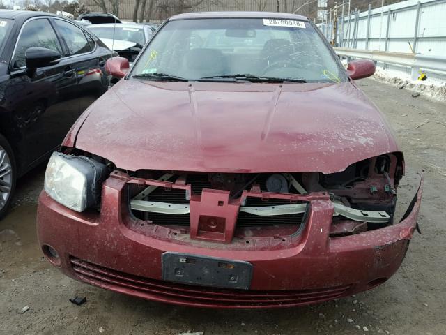 3N1CB51D94L465023 - 2004 NISSAN SENTRA 1.8 BURGUNDY photo 9