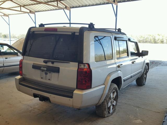 1J8HH48K27C592561 - 2007 JEEP COMMANDER SILVER photo 4