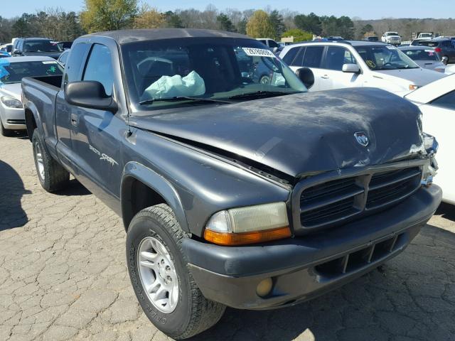 1B7GG22X21S337890 - 2001 DODGE DAKOTA GRAY photo 1