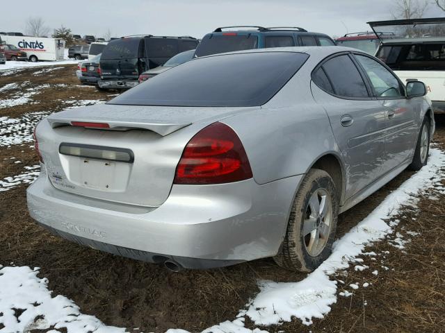 2G2WP552861278496 - 2006 PONTIAC GRAND PRIX SILVER photo 4