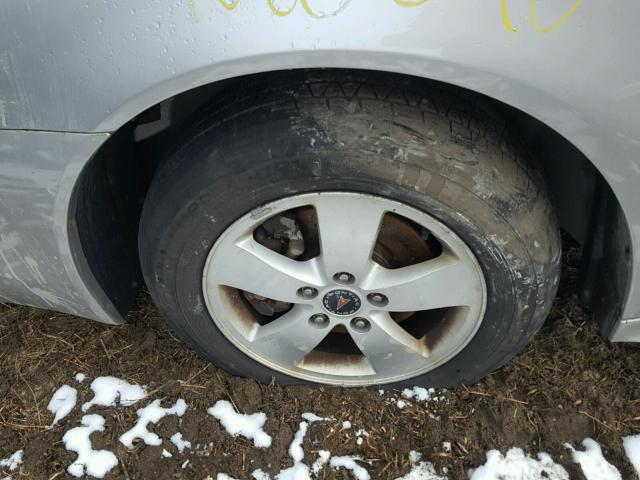 2G2WP552861278496 - 2006 PONTIAC GRAND PRIX SILVER photo 9