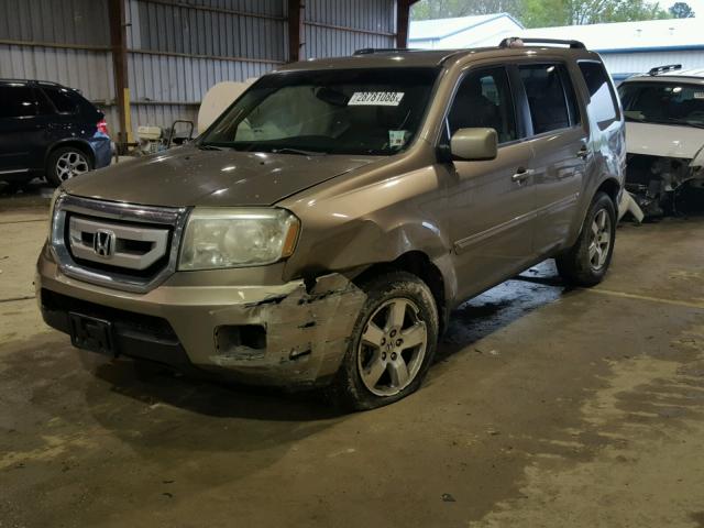 5FNYF3H62BB030410 - 2011 HONDA PILOT EXL GOLD photo 2