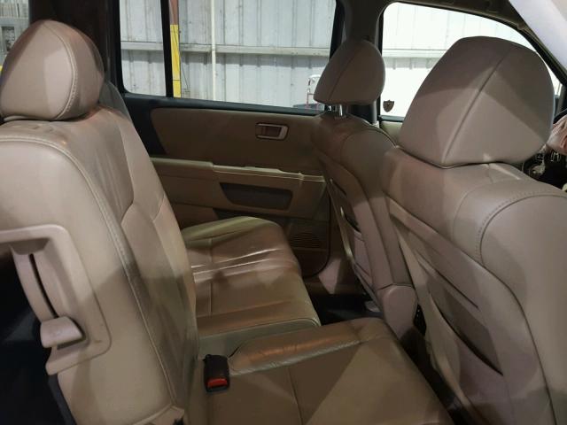 5FNYF3H62BB030410 - 2011 HONDA PILOT EXL GOLD photo 6