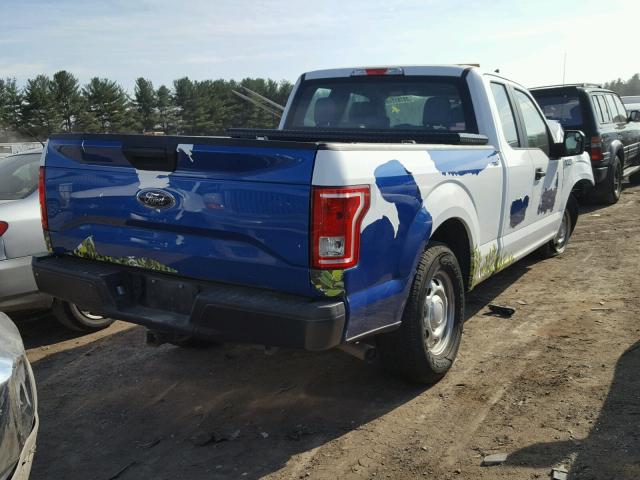 1FTEX1EP8GFB12811 - 2016 FORD F150 SUPER BLUE photo 4