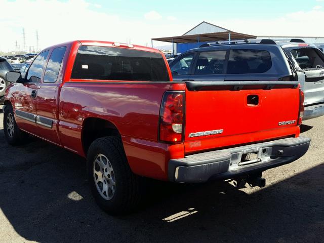 1GCEC19V35Z334740 - 2005 CHEVROLET SILVERADO RED photo 3