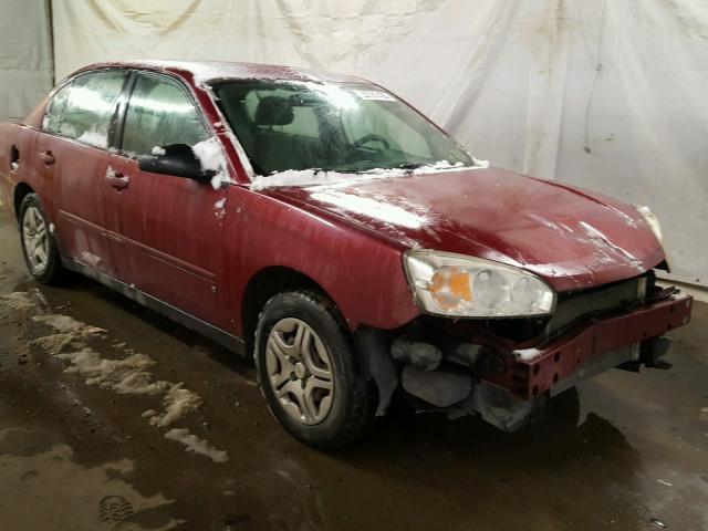 1G1ZS51F46F147017 - 2006 CHEVROLET MALIBU LS Qırmızı foto 1