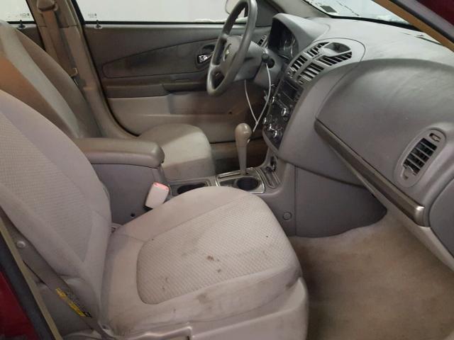 1G1ZS51F46F147017 - 2006 CHEVROLET MALIBU LS Qırmızı foto 5