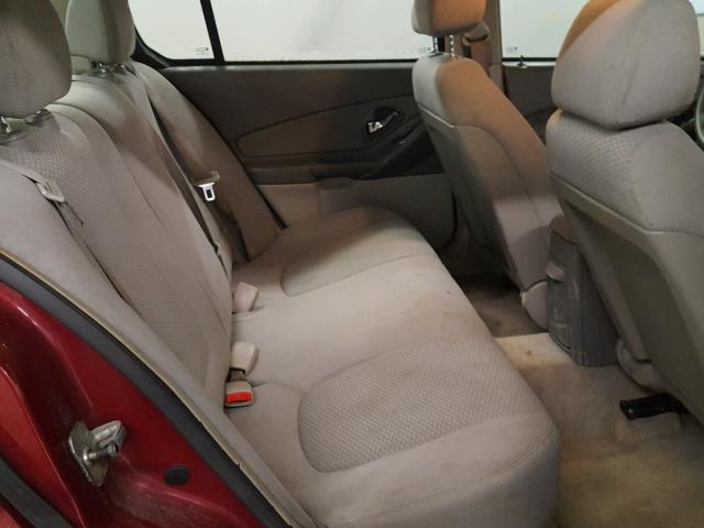 1G1ZS51F46F147017 - 2006 CHEVROLET MALIBU LS Qırmızı foto 6