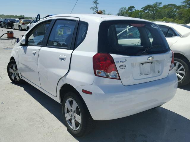 KL1TD66637B769484 - 2007 CHEVROLET AVEO BASE WHITE photo 3