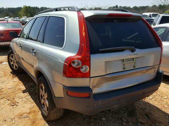 YV1CY59H441127808 - 2004 VOLVO XC90 SILVER photo 3