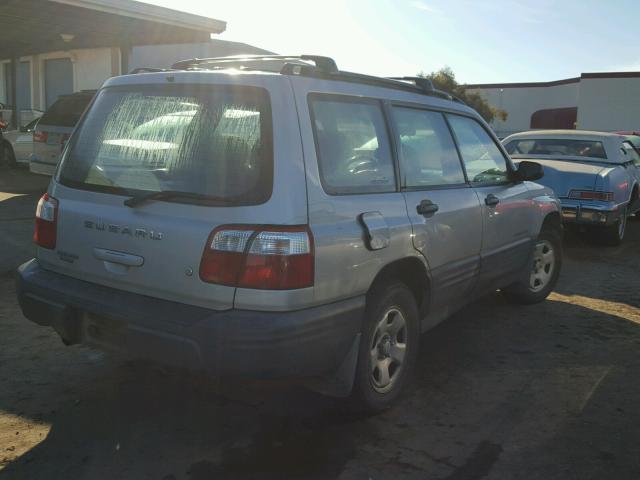 JF1SF63531H763348 - 2001 SUBARU FORESTER L SILVER photo 4