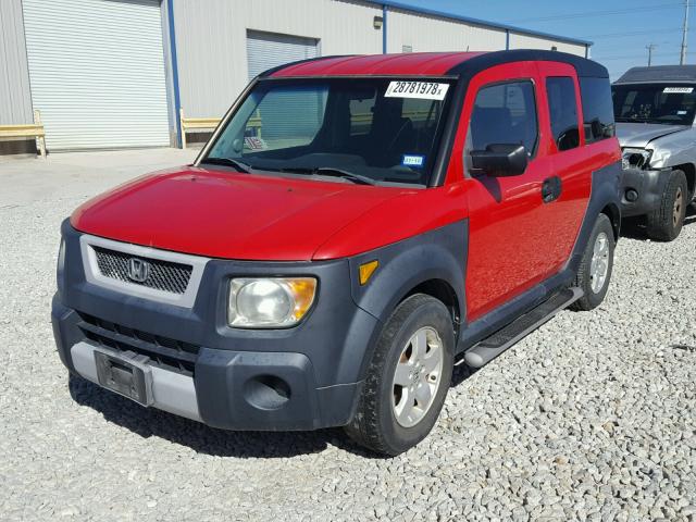 5J6YH28635L000509 - 2005 HONDA ELEMENT EX RED photo 2