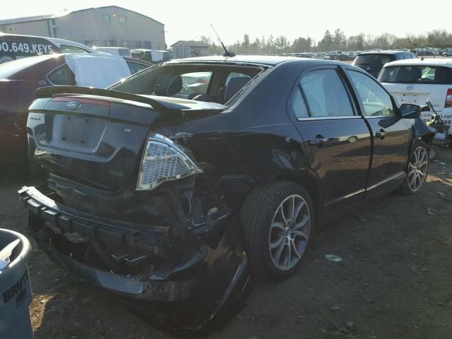 3FAHP0HA3BR131587 - 2011 FORD FUSION SE BLACK photo 4