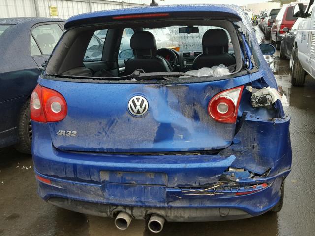 WVWKC71K18W094942 - 2008 VOLKSWAGEN R32 BLUE photo 9