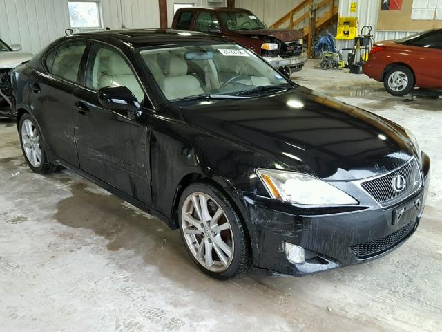 JTHBE262372007939 - 2007 LEXUS IS 350 BLACK photo 1