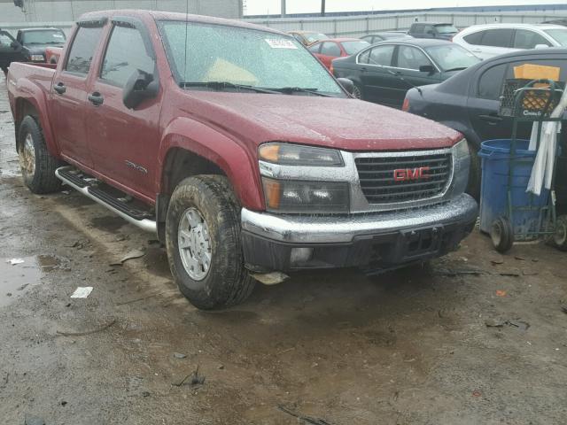 1GTDT136748128175 - 2004 GMC CANYON RED photo 1