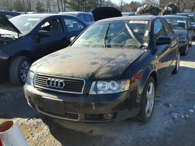 WAULC68E83A189208 - 2003 AUDI A4 1.8T QU BLACK photo 2