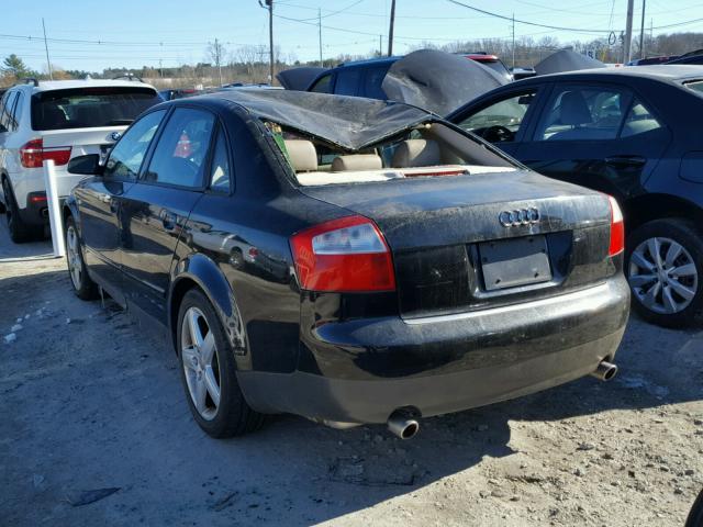 WAULC68E83A189208 - 2003 AUDI A4 1.8T QU BLACK photo 3