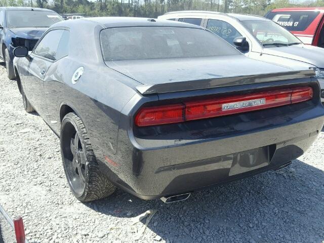 2C3CDYAG9EH298258 - 2014 DODGE CHALLENGER GRAY photo 3