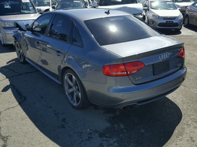 WAUKFAFL1CA113319 - 2012 AUDI A4 PRESTIG GRAY photo 3