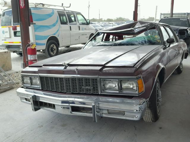 1N69G9J289333 - 1979 CHEVROLET CAPRICE BURGUNDY photo 2